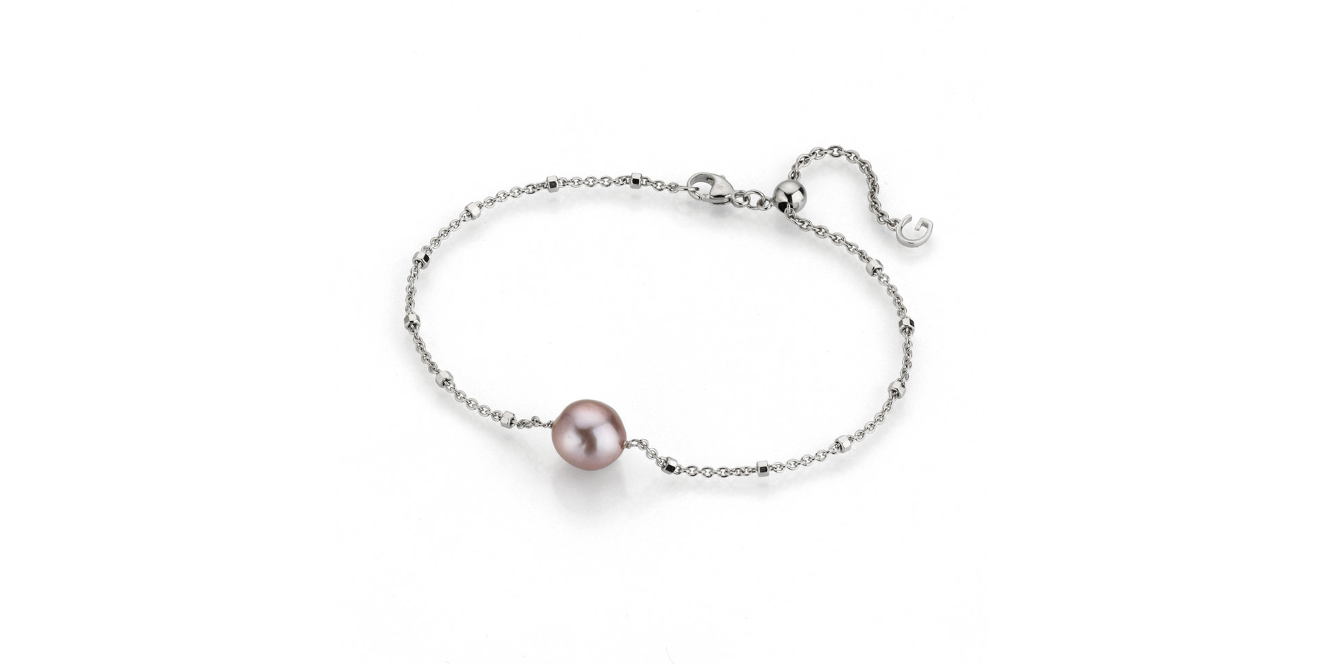 Náramek se sladkovodní růžovou perlou Ming Urban