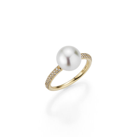 Prsten s diamanty a perlou Modern Classics