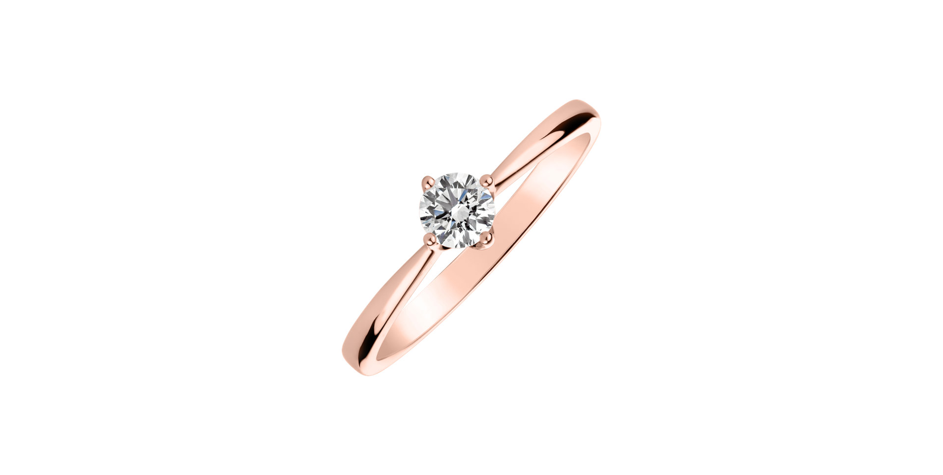 Prsten s diamantem Love Glow