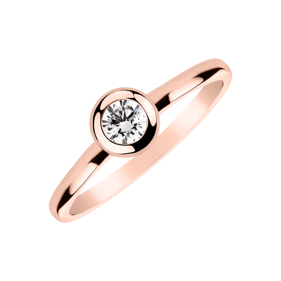 Prsten s diamantem Classy Dot