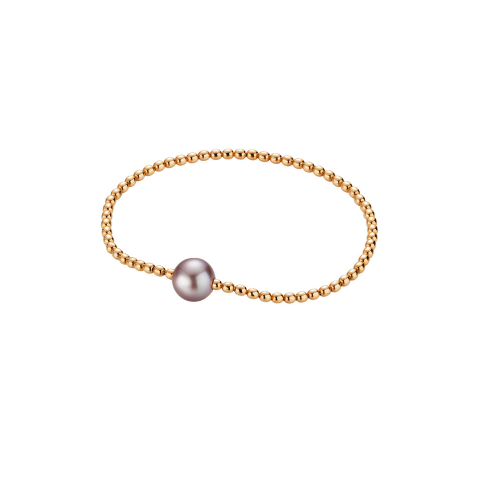 Náramek s mořskou multicolor tahitskou perlou Flex Delight