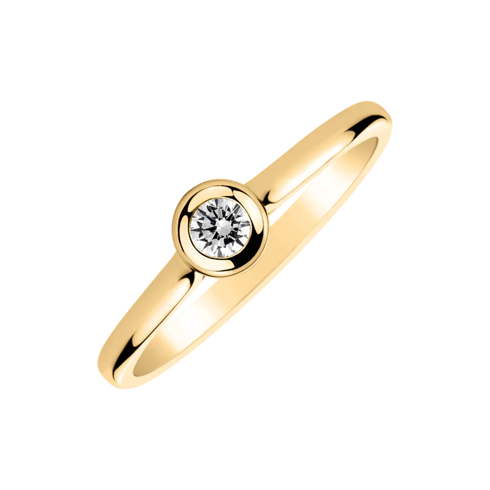 Prsten s diamantem Classy Dot