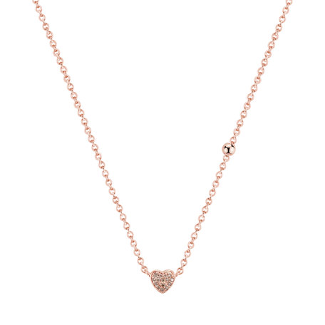 Náhrdelník s diamanty Tender Heart