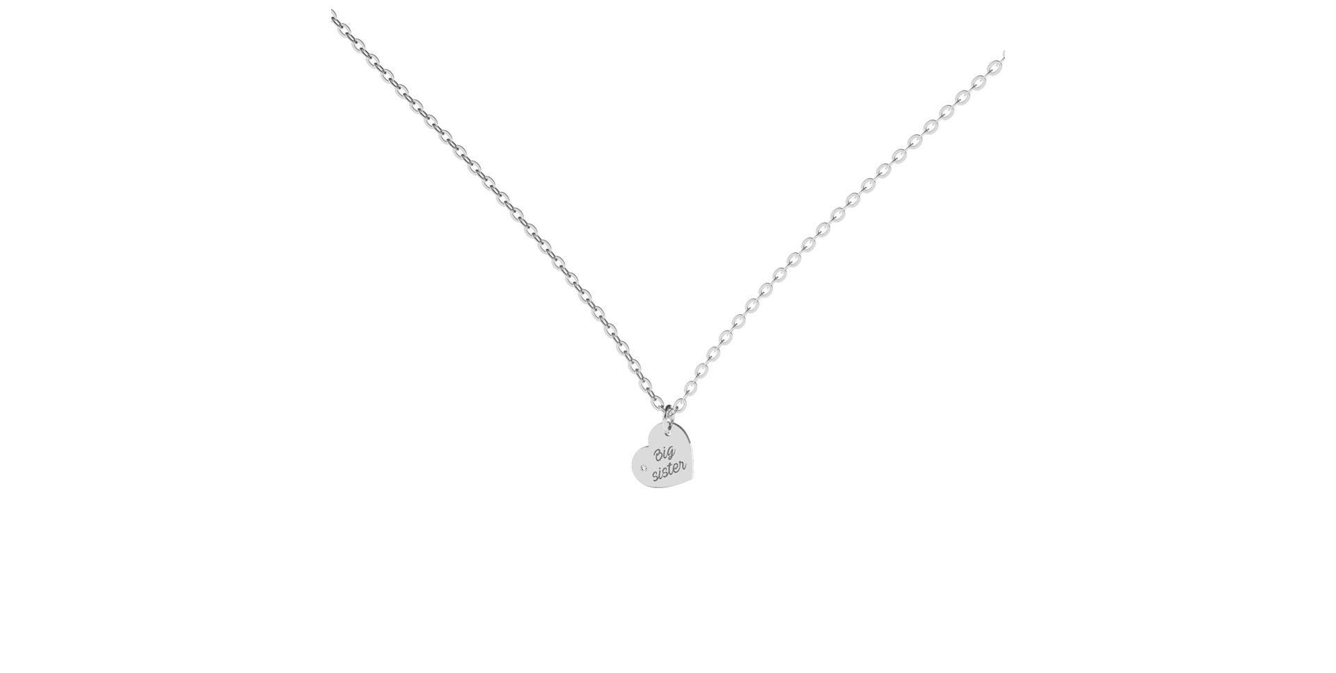 Náhrdelník s diamantem Big Sister