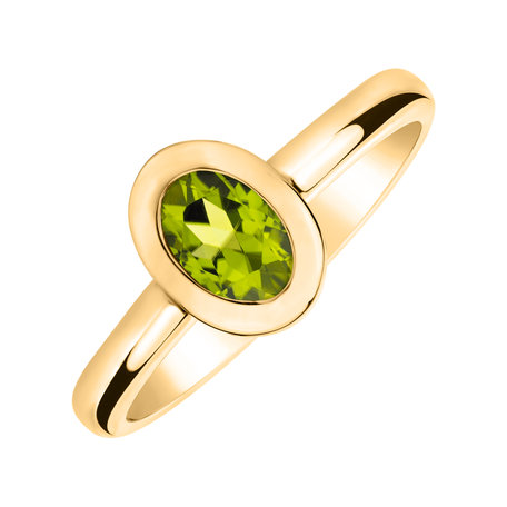 Prsten s peridotem Space Bonbon