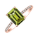 Prsten s diamanty a peridotem Perfect Promise2