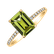 Prsten s diamanty a peridotem Perfect Promise2