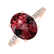 Prsten s diamanty a rhodolitem Playful Glamour2