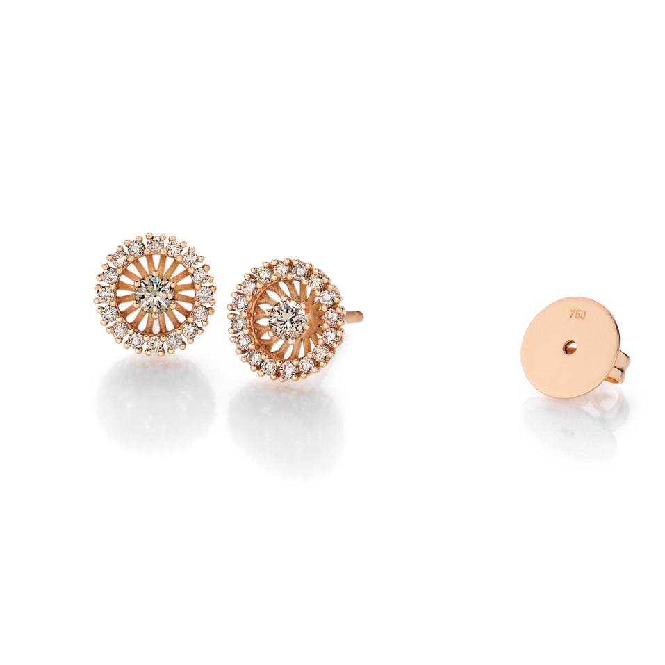 Náušnice s diamanty Swing Boho