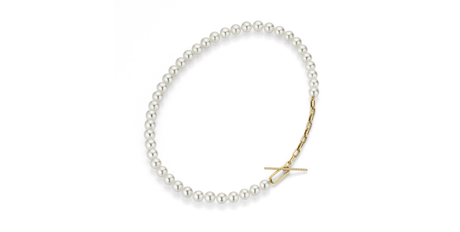 Náhrdelník s diamanty a perlami Modern Classics