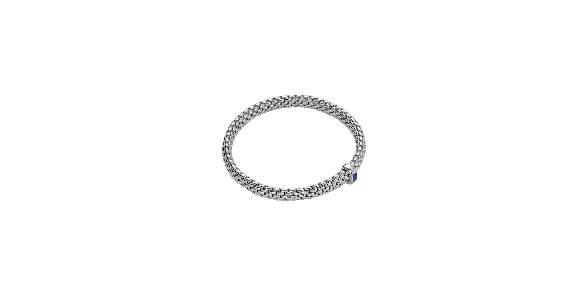 Náramek s diamanty a safíry Flex'it S