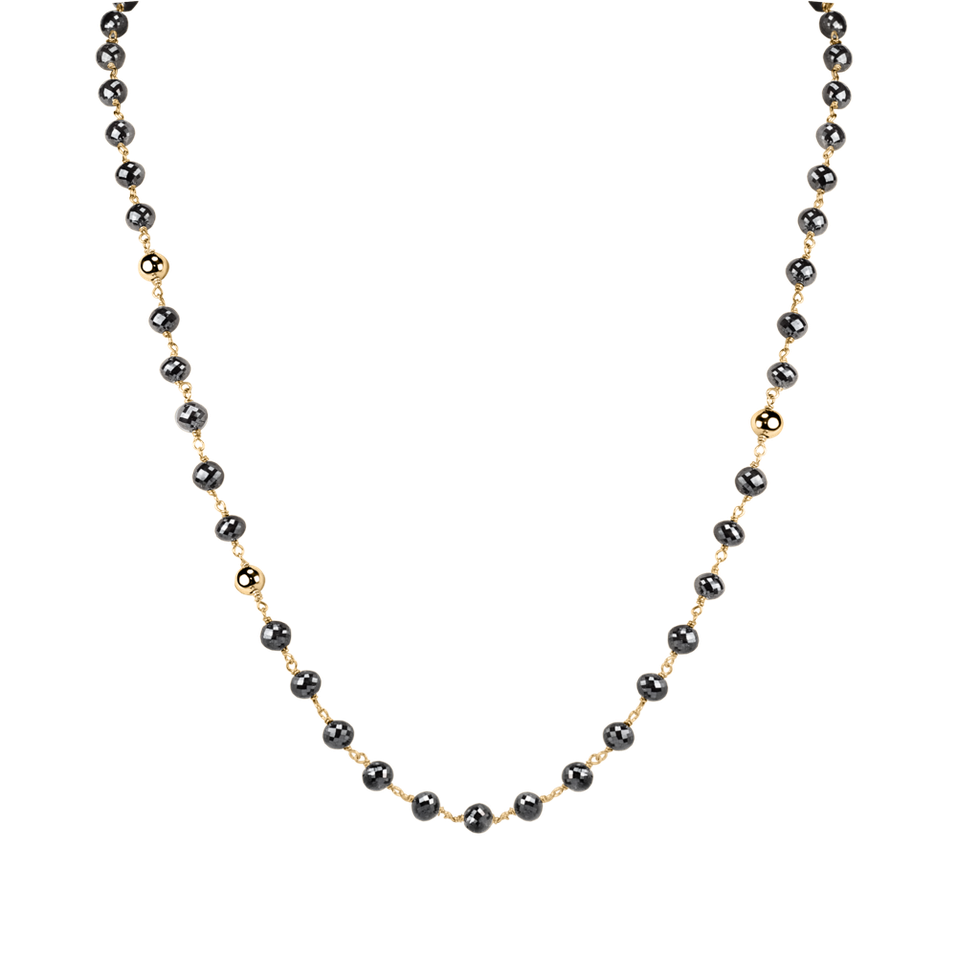 Náhrdelník s černými diamanty Darkness Sorrow