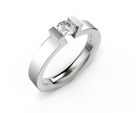 Prsten s diamantem Spannring HighEnd C