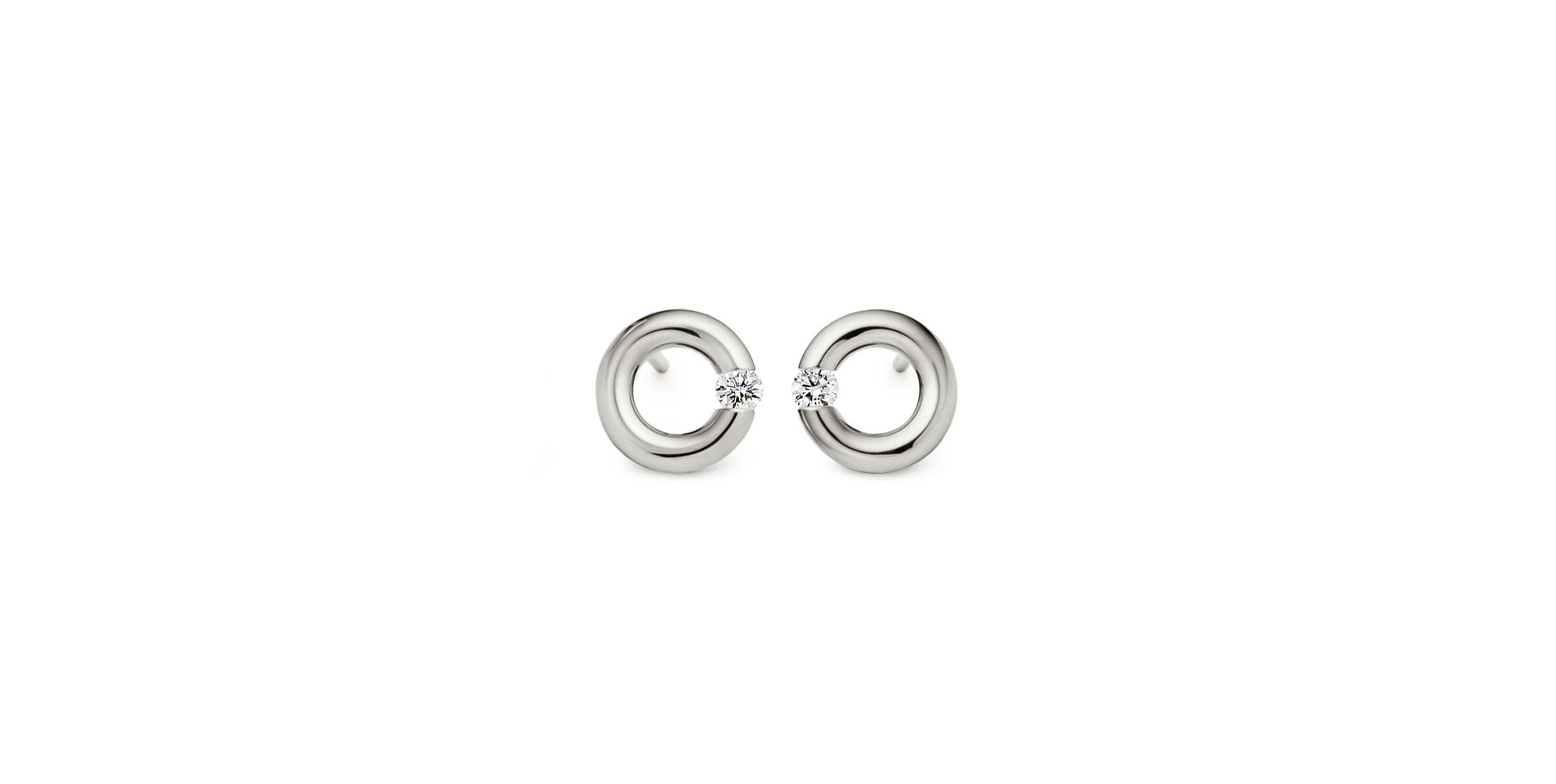 Náušnice s diamantem Spannring Earrings