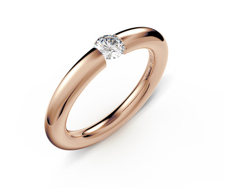 Prsten s diamantem Spannring