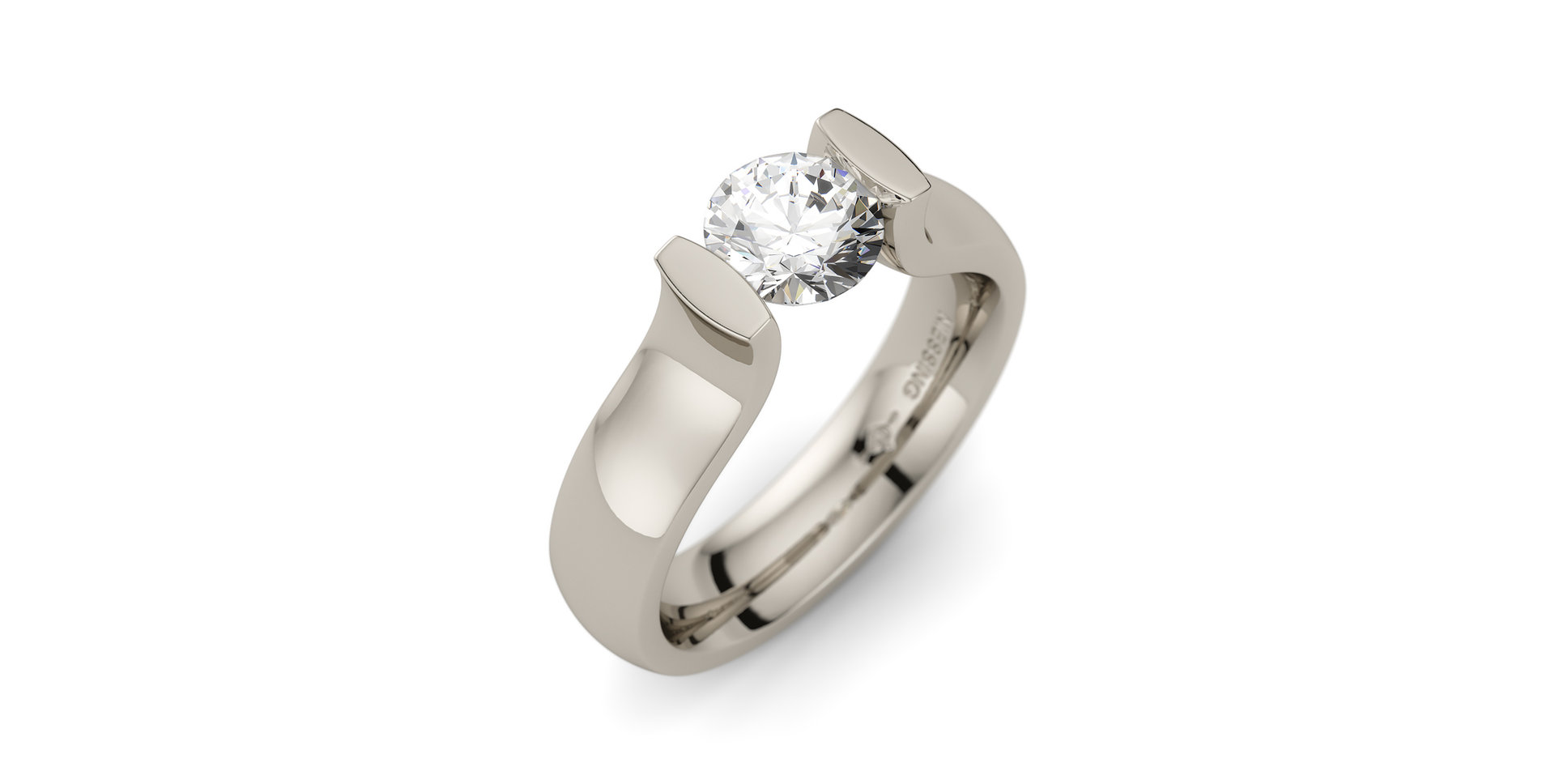 Prsten s diamantem Spannring Lucia