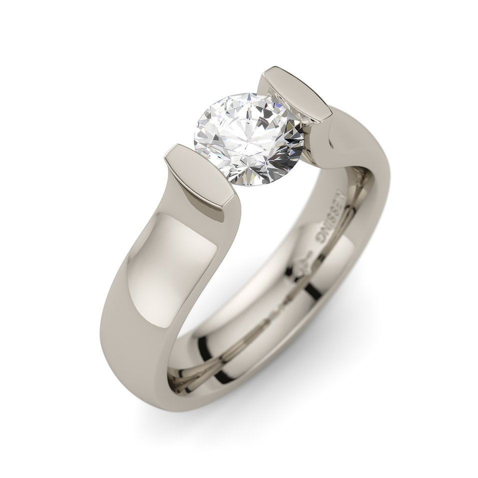 Prsten s diamantem Spannring Lucia