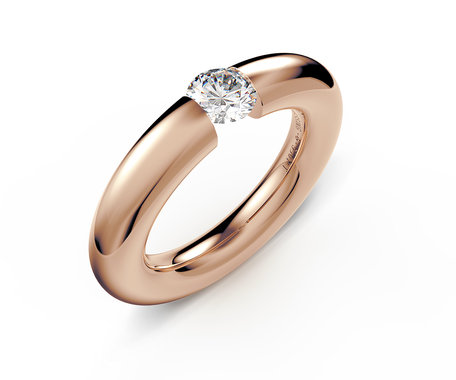Prsten s diamantem Spannring