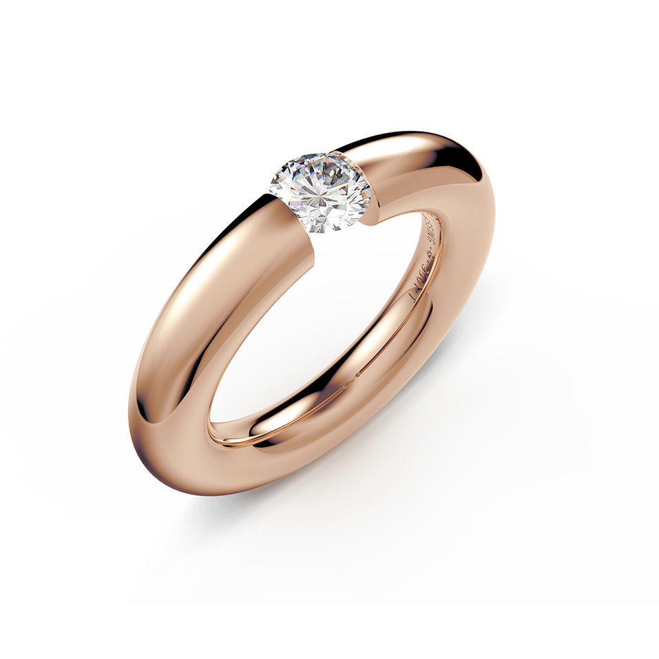 Prsten s diamantem Spannring