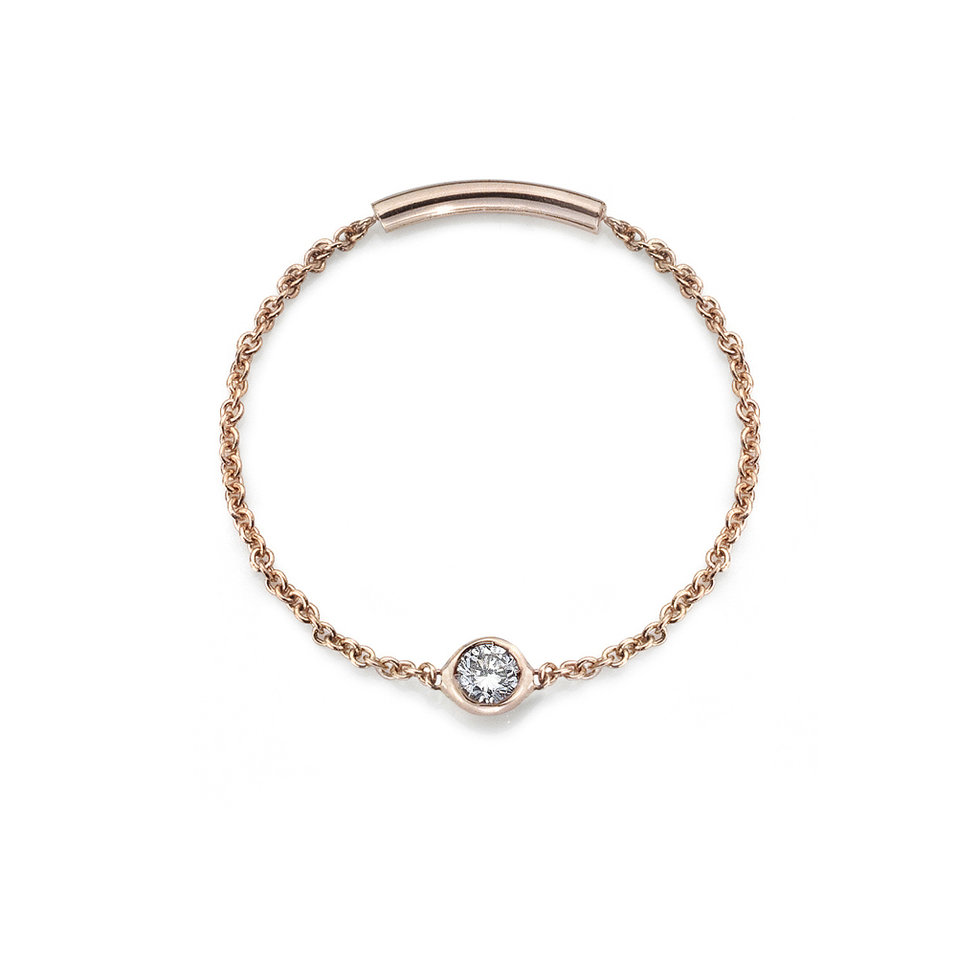 Prsten s diamantem Solitaire