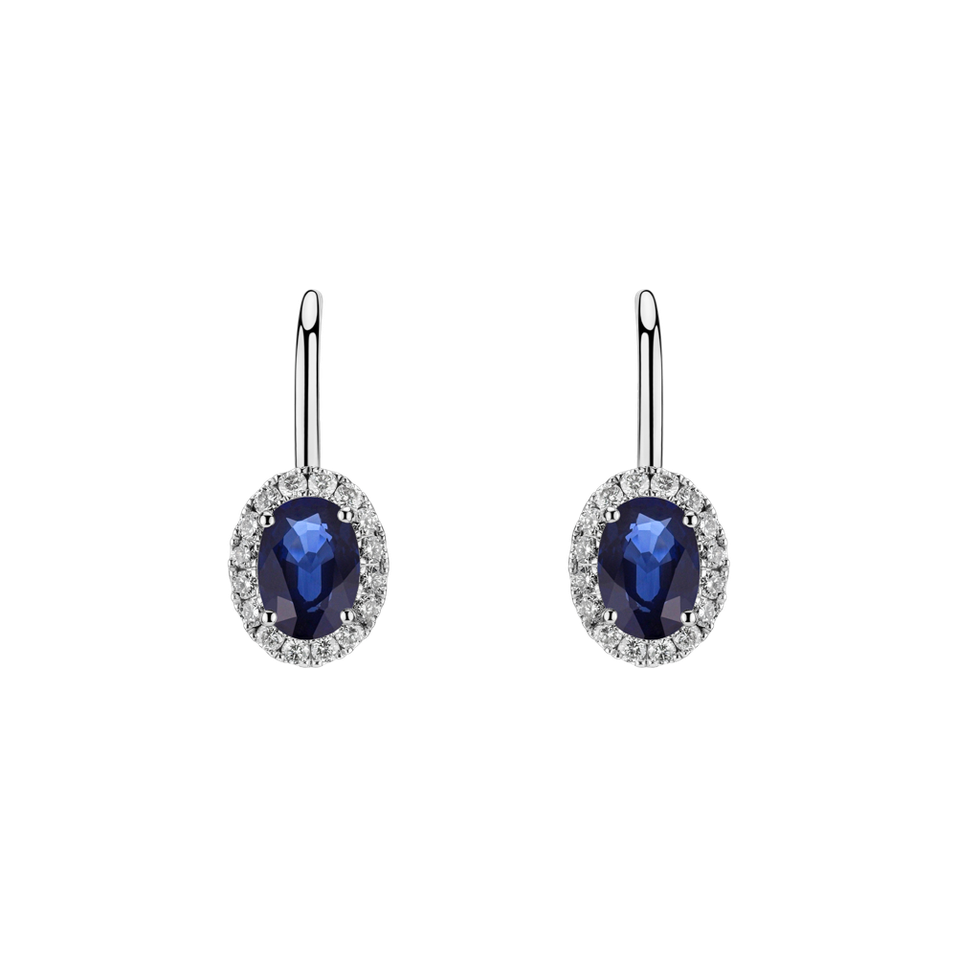 Náušnice s safírem a diamanty Imperial Allegory