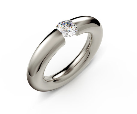 Prsten s diamantem Spannring Round