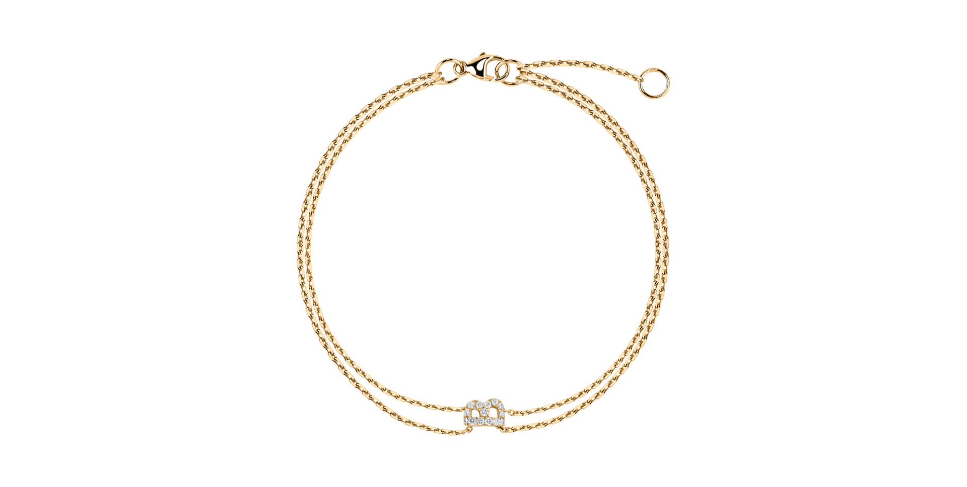 Náramek s diamanty Magic Letter