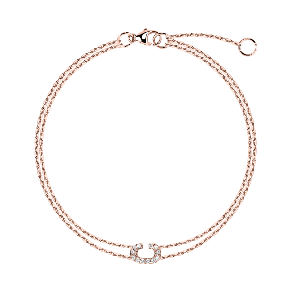 Náramek s diamanty Magic Letter