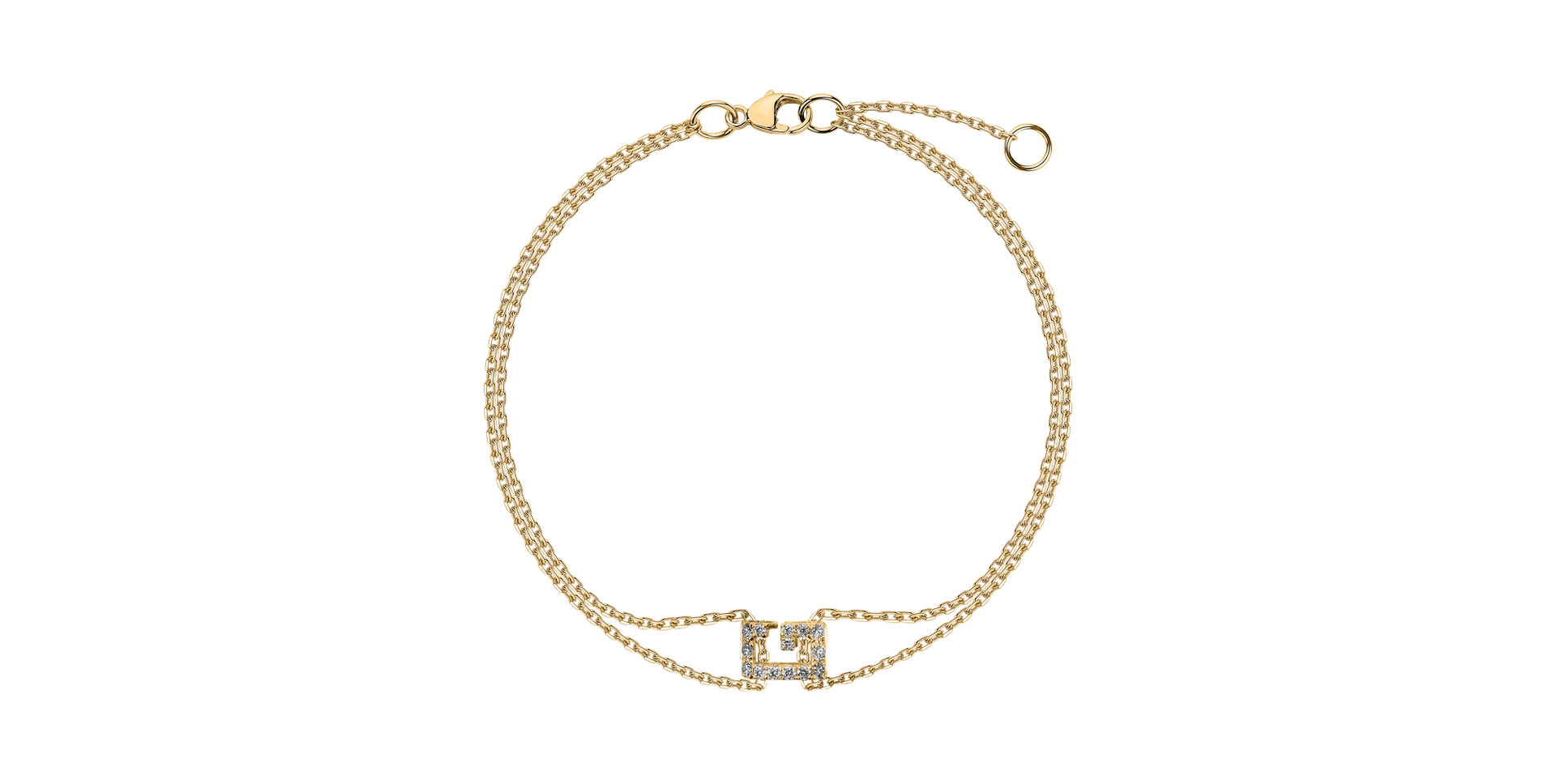 Náramek s diamanty Magic Letter