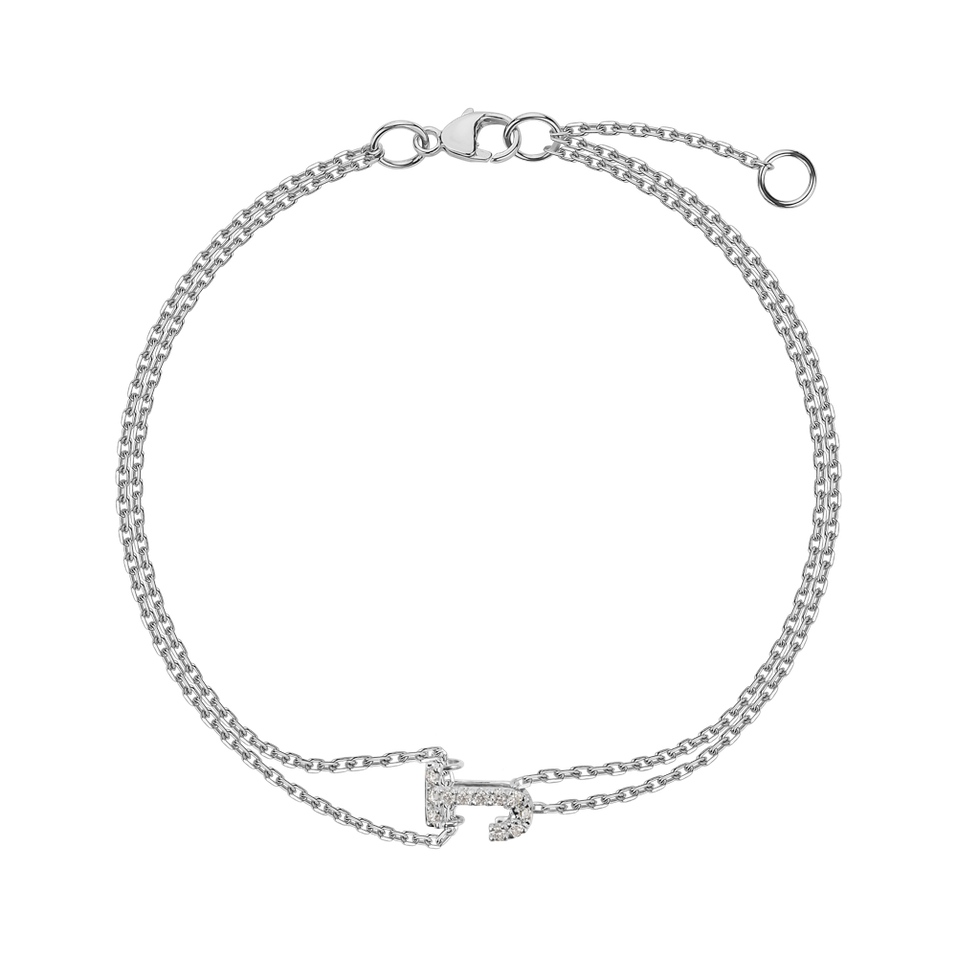 Náramek s diamanty Magic Letter