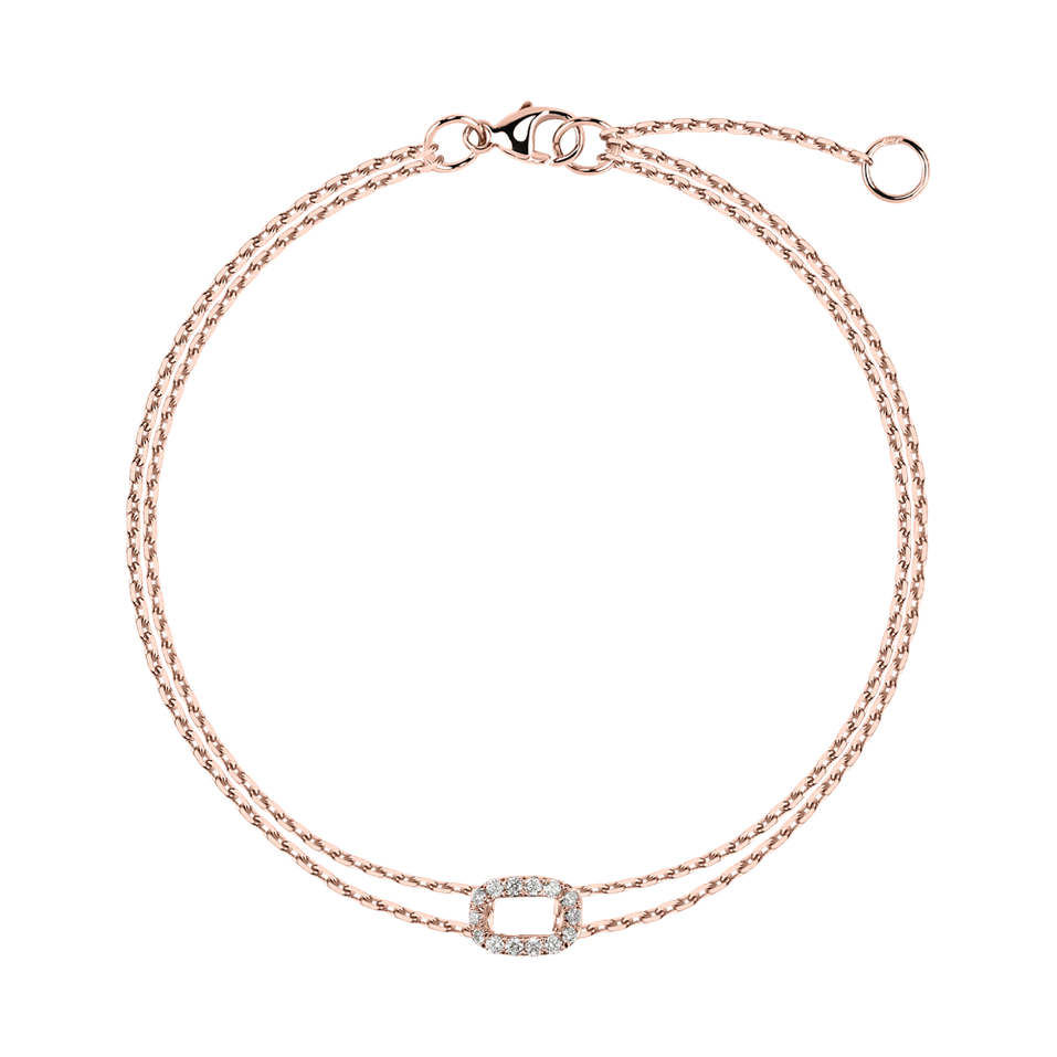 Náramek s diamanty Magic Letter