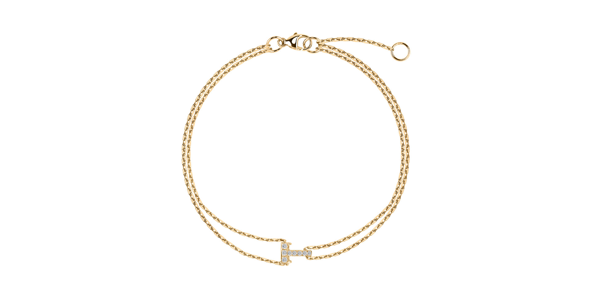 Náramek s diamanty Magic Letter