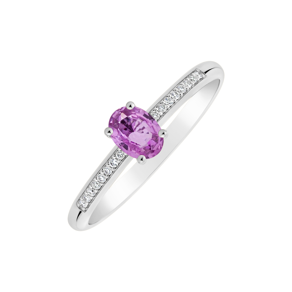 Prsten s diamanty a safírem Color Alchemy