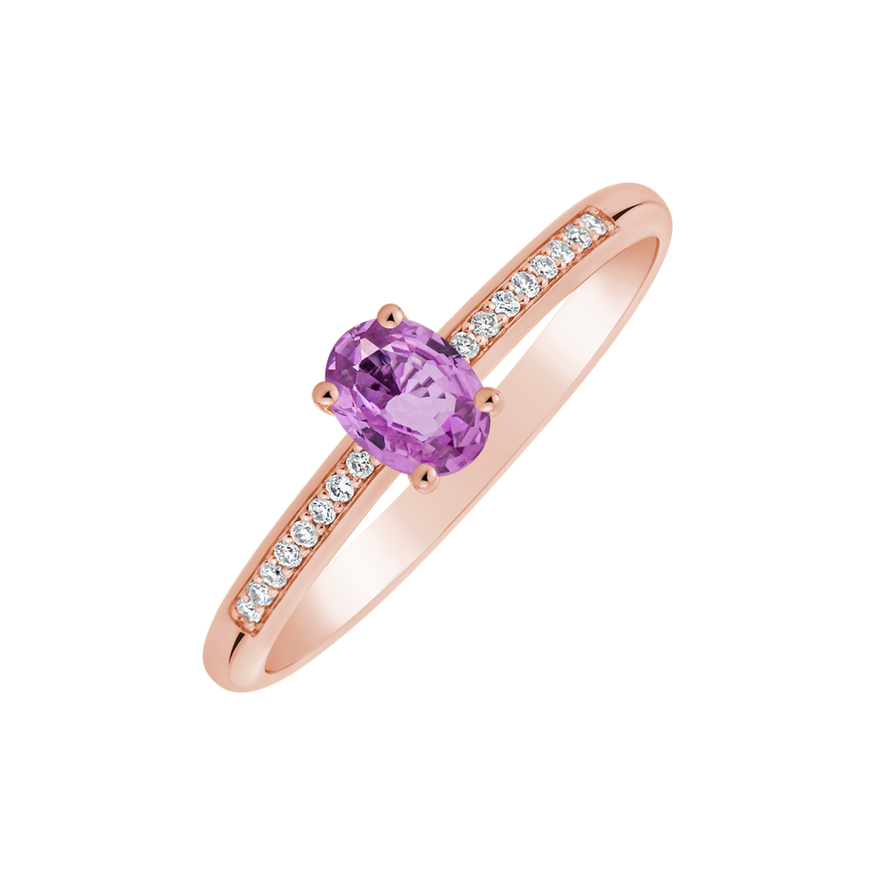 Prsten s diamanty a safírem Color Alchemy