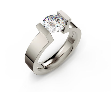 Prsten s diamantem Spannring HighEnd C