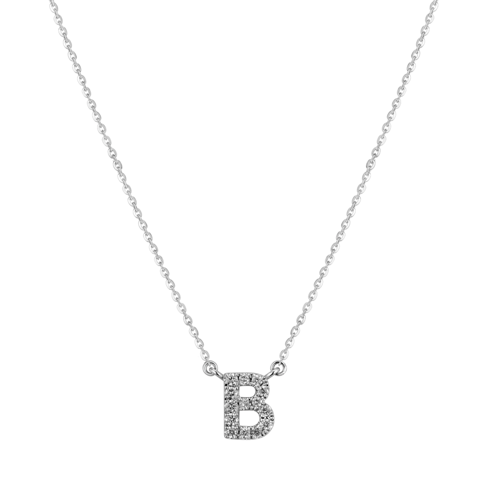 Náhrdelník s diamanty Shiny Alphabet