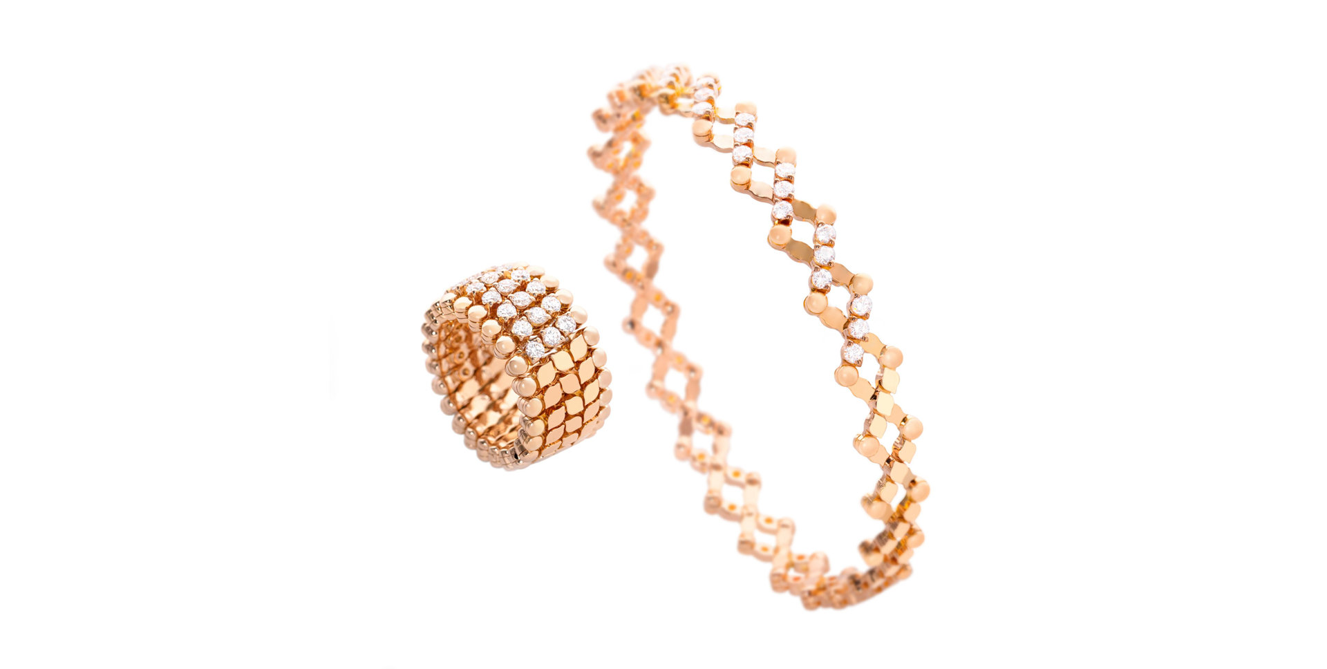 Prsten / náramek s diamanty Brevetto