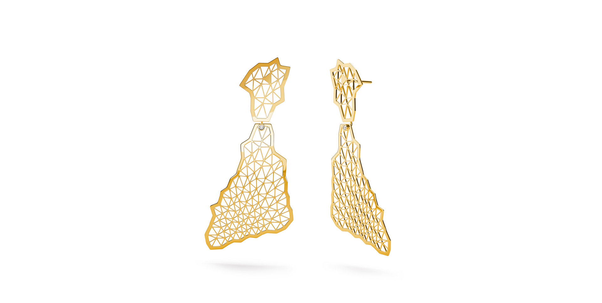 Náušnice s diamantem TOPIA