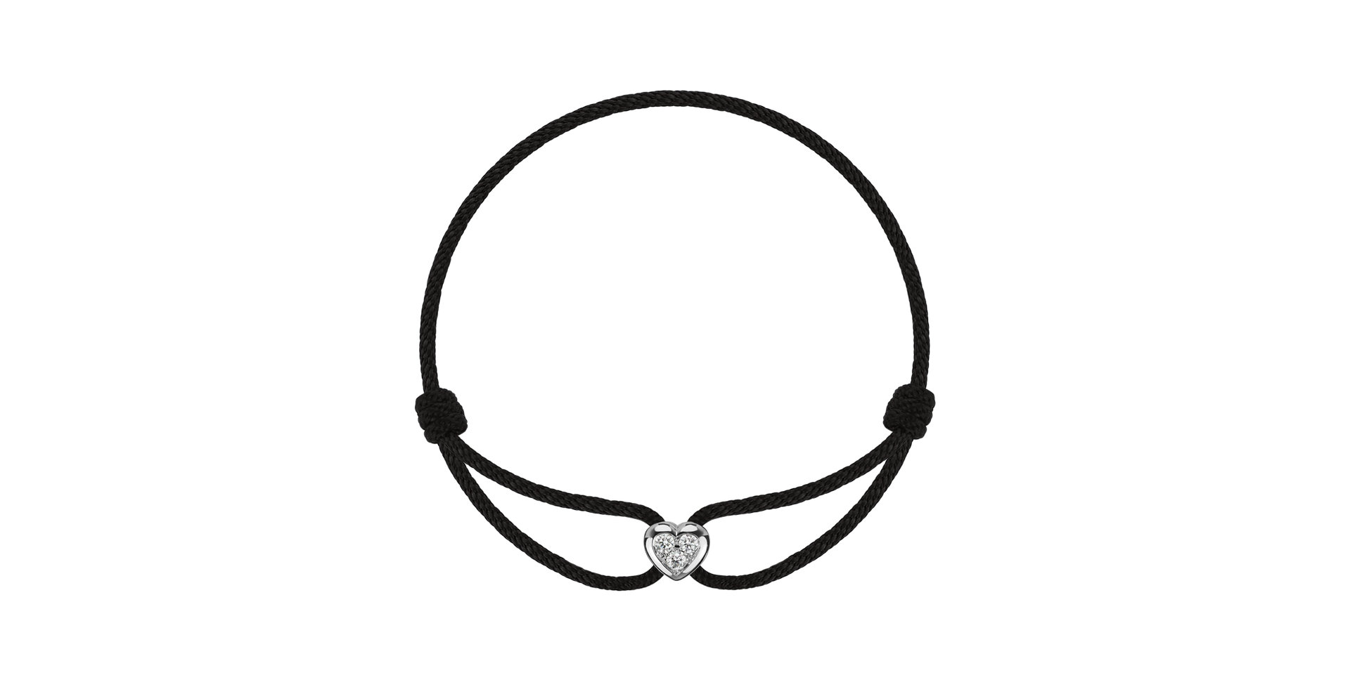 Náramek 14kt bílé zlato s diamantem Thiezile