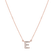Náhrdelník 14kt růžové zlato s diamantem Shiny Alphabet2