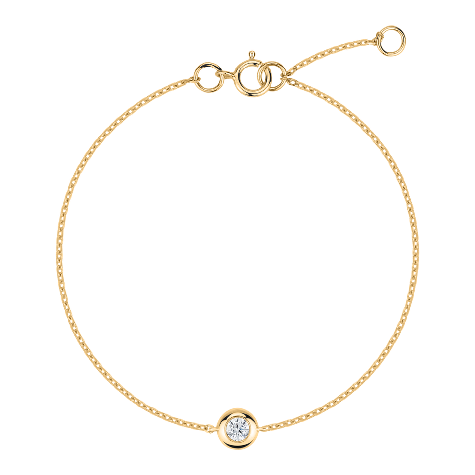 Náramek s diamantem Sparkling Dot