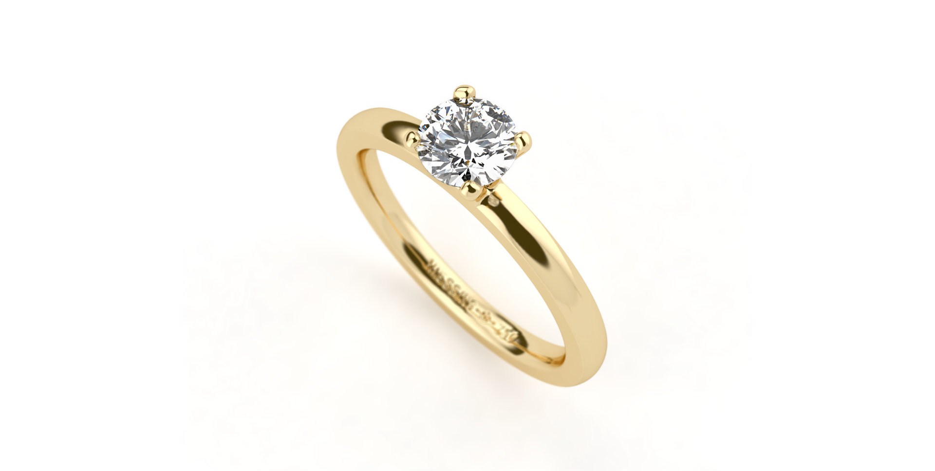 Prsten s diamantem Amatis 4 prongs