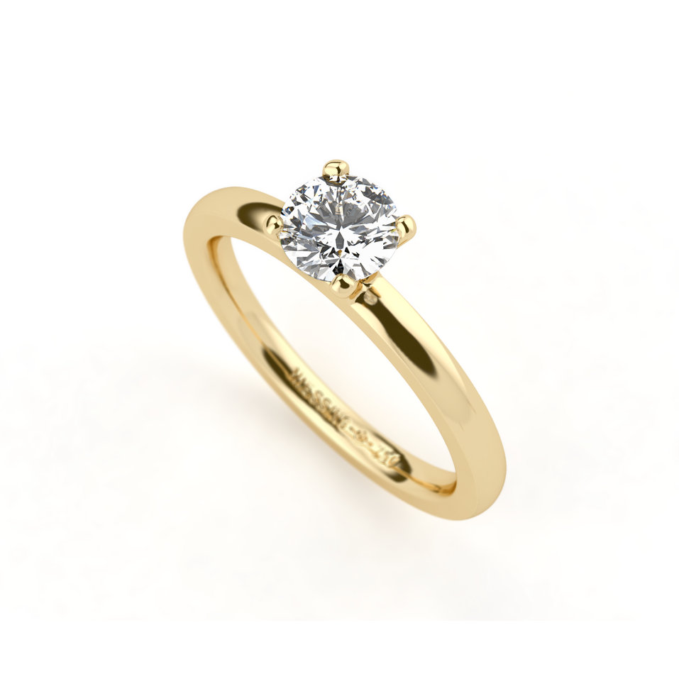 Prsten s diamantem Amatis 4 prongs