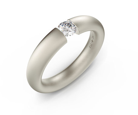 Prsten s diamantem Spannring Oval