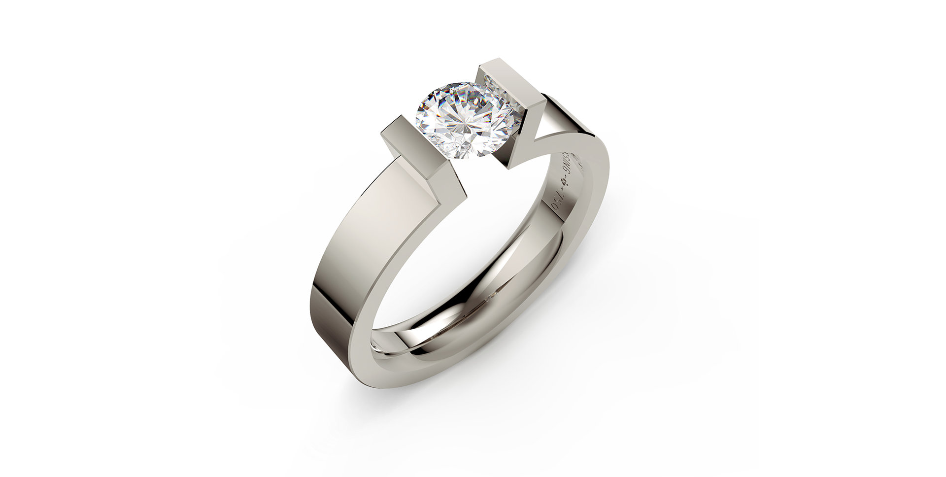 Prsten s diamantem Spannring HighEnd C