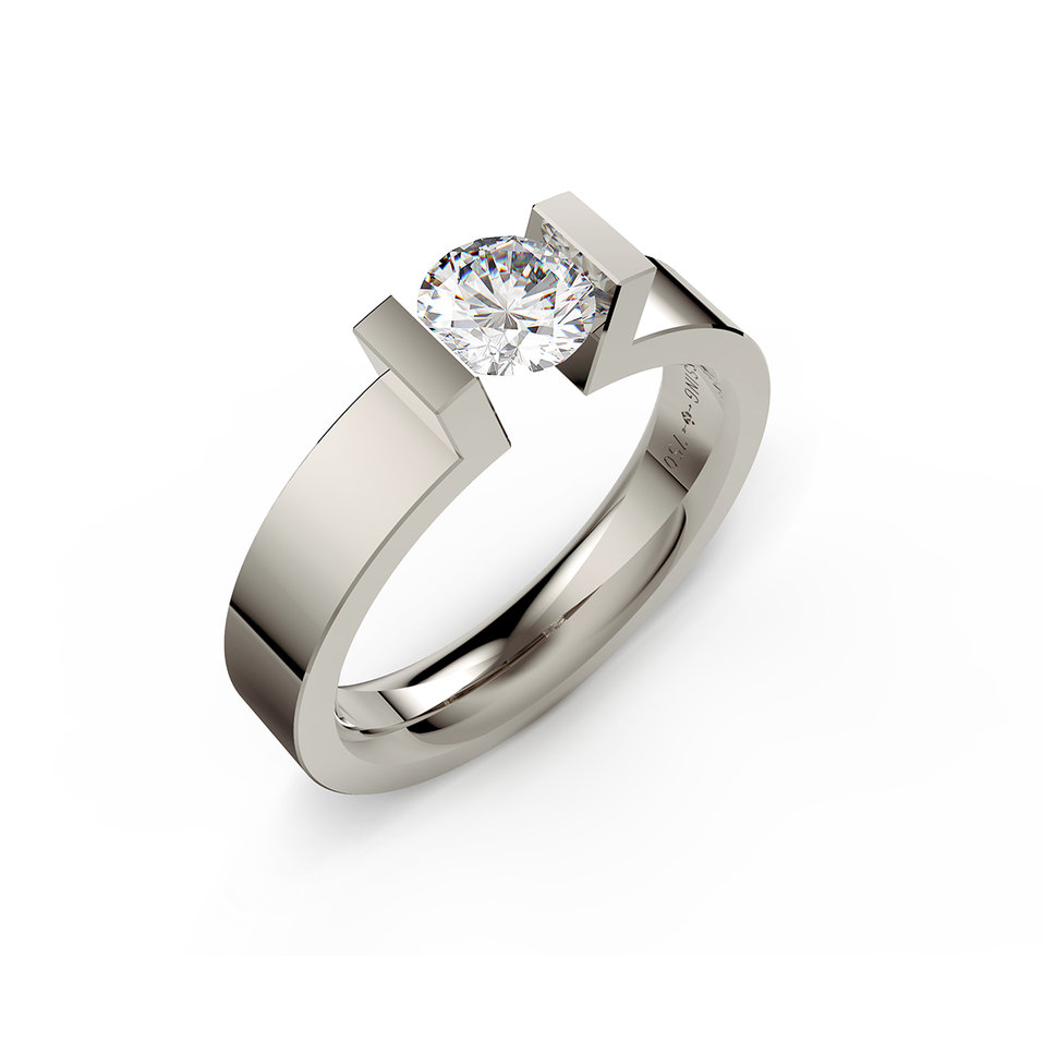 Prsten s diamantem Spannring HighEnd C