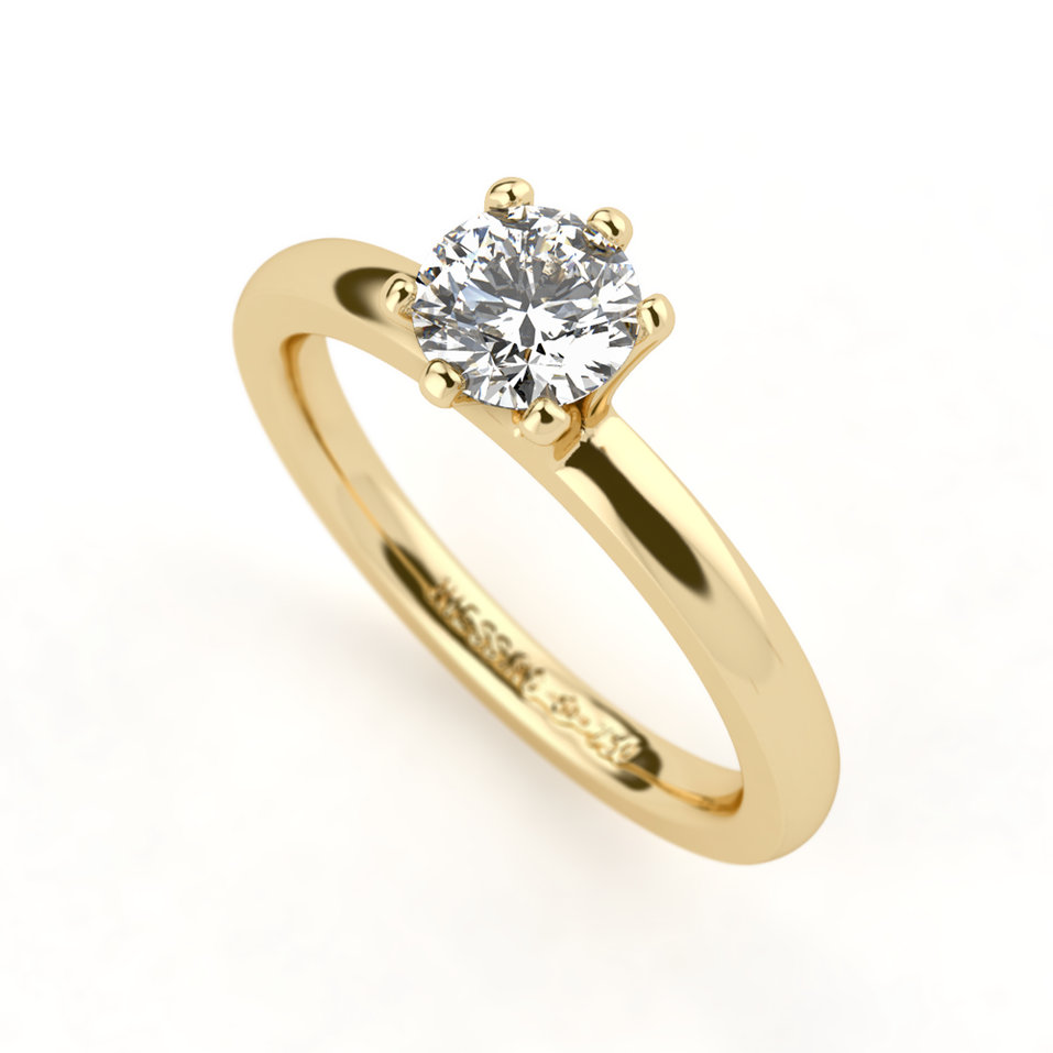 Prsten s diamantem Amatis 6 prongs