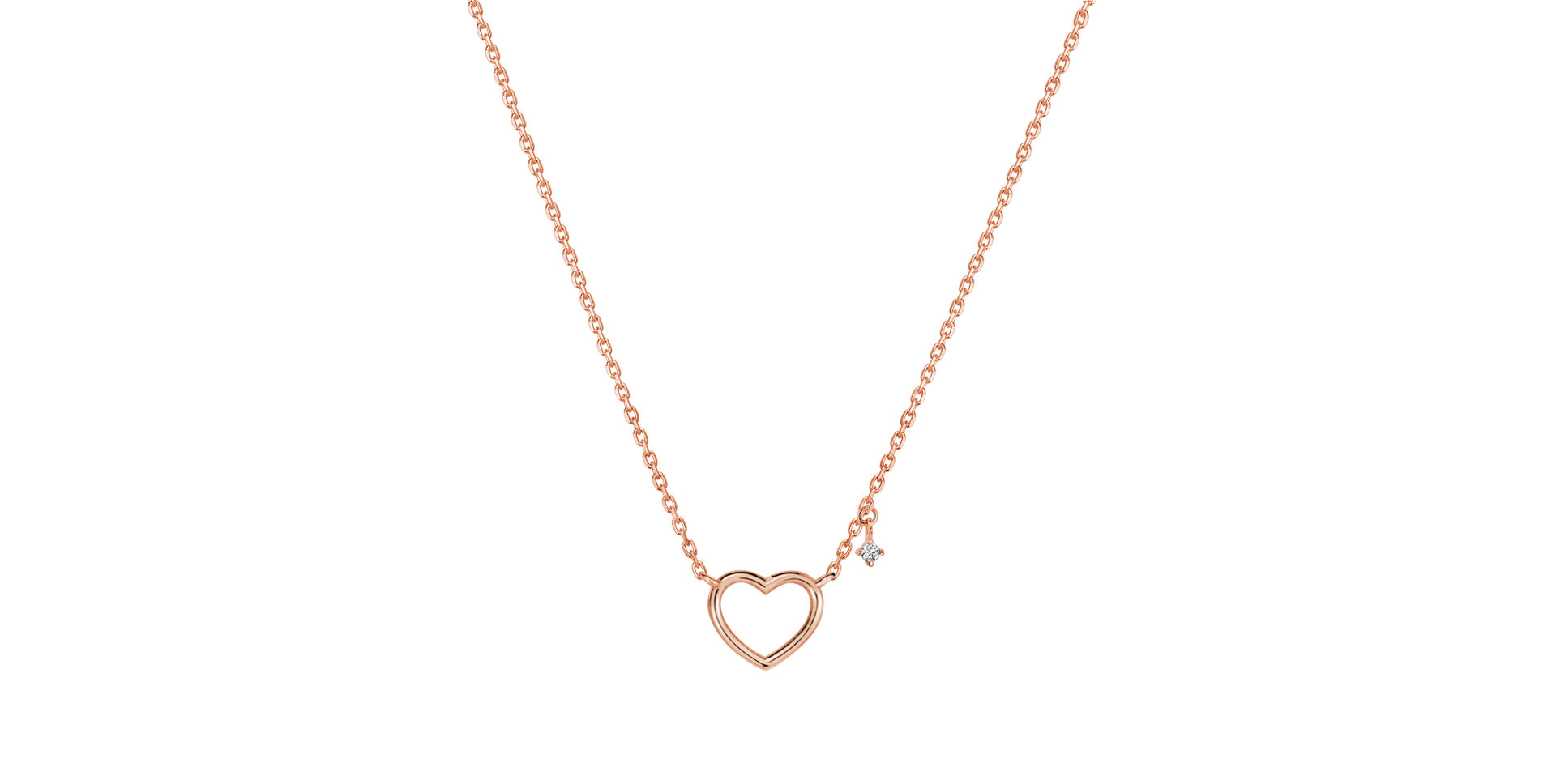 Náhrdelník s diamantem My Love