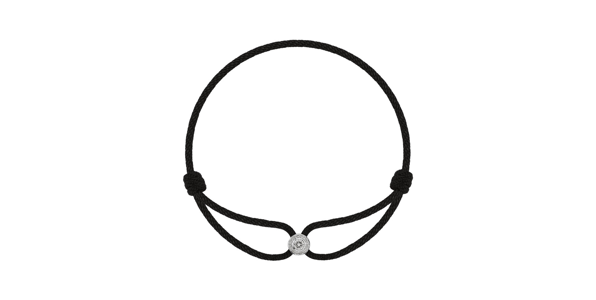 Náramek 14kt bílé zlato s diamantem Arime