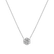 Náhrdelník 14kt bílé zlato s diamantem Shiny Flower2